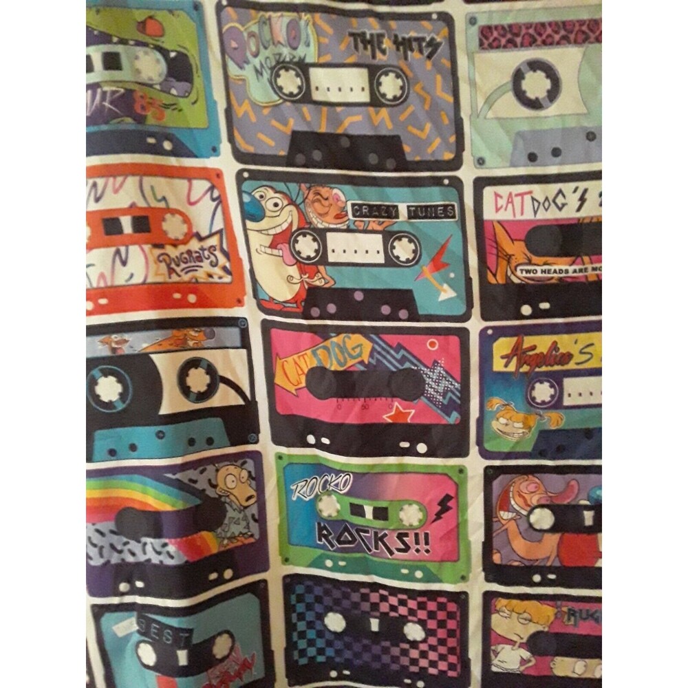 Nickelodeon 1990s Characters Fitted Twin Sheet